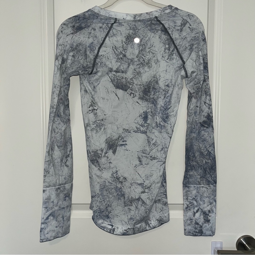 Lululemon Swiftly Tech Long Sleeve 2.0 MultiDye Size 6 - Picture 3 of 3